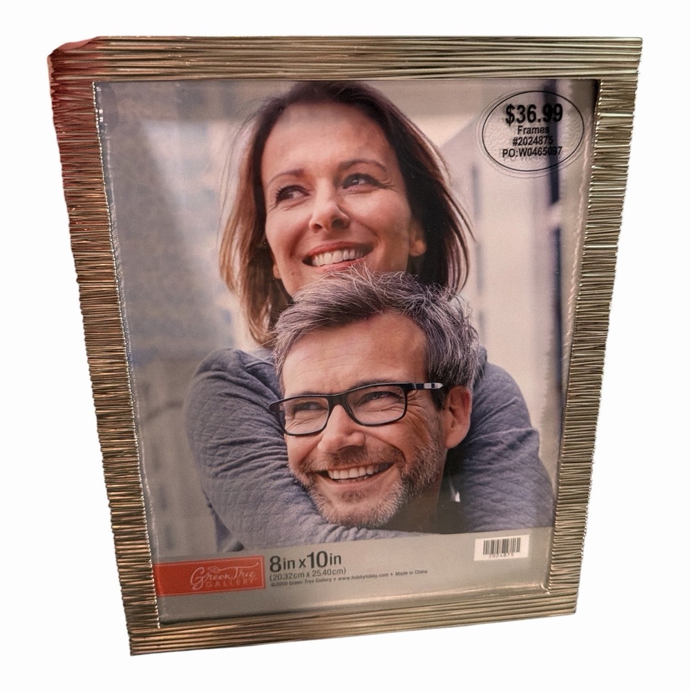 Green Tree Gallery Silver Textured 8x10 Picture Frame NWT Beautiful